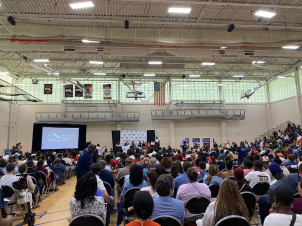 Crowd at the Reggie Lewis on July 15