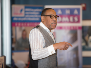 Percy teaching Homebuyer class